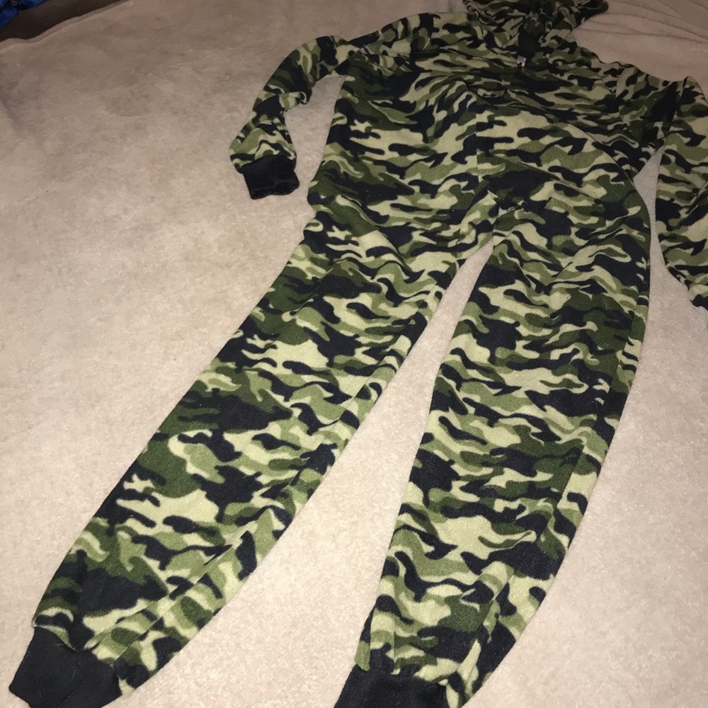 Boys pajamas one piece with hood